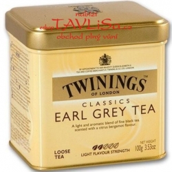čaj černý Earl Grey Tea 100g Plech Twinings