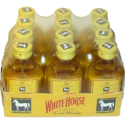 whisky White Horse 43% 50ml x12 miniatura