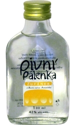 Pivní pálenka 42% 100ml Žufánek placatice