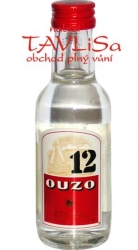 Ouzo 12 38% 50ml Řecko Miniatura