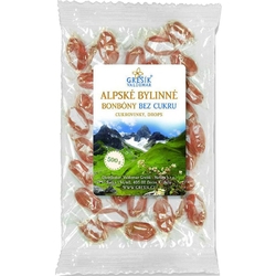 Bonbóny Alpské bylinné bez cukru 500g Grešík