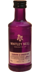 Gin Whitley Neill Rhubarb & Ginger 43% 50ml Sada 1