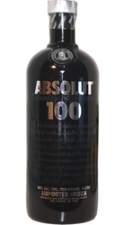 Vodka Absolut 100 Clear 50% 1l