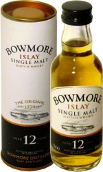 Whisky Bowmore 12 Years 40% 50ml Tuba miniatura