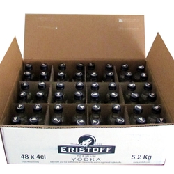 vodka Premium Eristoff clear 37,5% 40ml x48 mini