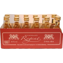 Weinbrand Regent 36% 40ml x12 miniatur Rola