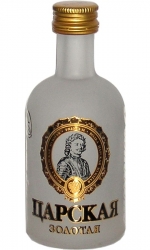 Vodka Carskaja Zolotaja 40% 50ml miniatura