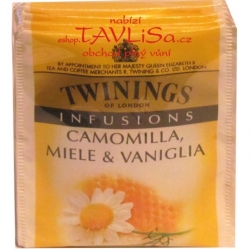 čaj přebal Twinings IT Camomilla, Miele, Vanil 5ks