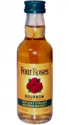 Whisky bourbon Four Roses 40% 50ml miniatura etik3