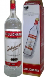 Vodka Stolichnaya Premium 40% 3l Maxi láhev