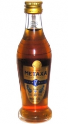 Metaxa 7* 40% 50ml miniatura etik2