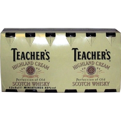 Whisky Teachers scotch 40% 50ml x12 miniatur etik2