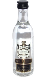 vodka Smirnoff black clear 40% 50ml miniatura