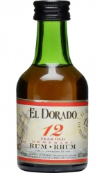Rum El Dorado 12 let 40% 50ml Miniatura