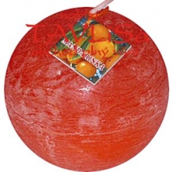svíčka koule Mandarinka rustic vonná 125g Rentex
