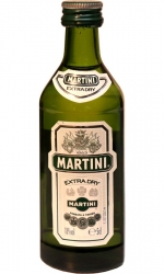 Vermut Martini Extra Dry 18% 50ml miniatura etik2