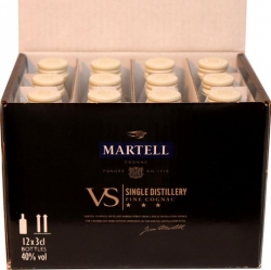 Martell VS fine cognac 40% 30ml x12 miniatur etik2