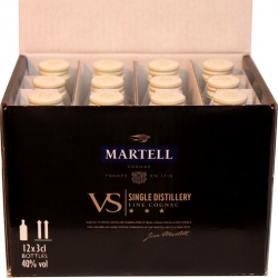 Martell VS fine cognac 40% 30ml x12 miniatura eti2