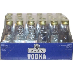 Vodka Clear Nicolaus 40% 40ml x24 miniatur etik2