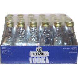 Vodka Clear Nicolaus 40% 40ml x24 miniatur etik2