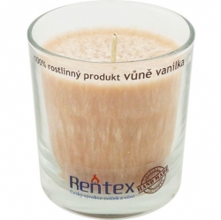 svíčka palmová ve skle vanilka 370g Rentex