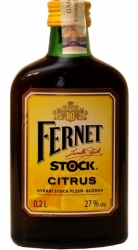 Fernet Stock citrus 27% 0,2l Božkov