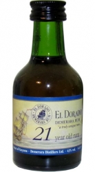 Rum El Dorado 21 let 43% 50ml Miniatura