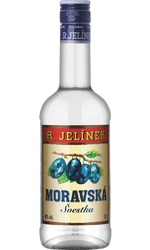 Švestka Moravská 40% 0,5l Rudolf Jelínek etik2