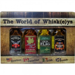 Whiskey The World Sada 40% 40ml x 4ks miniatura