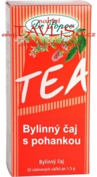 čaj bylinný s Pohankou 20x1,5g porcovaný Popov