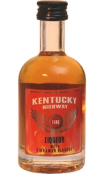 Whiskey Kentucky Highway Fire 35% 50ml mini etik2