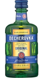 Becherovka 38% 50ml miniatura etik2