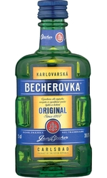 Becherovka 38% 50ml miniatura etik2