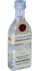 Obstwasser 38% 30ml Schladerer miniatura etik1