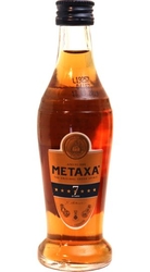 Metaxa 7* 40% 50ml miniatura etik3