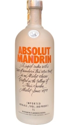 Vodka Absolut Mandrin 40% 1l etik3