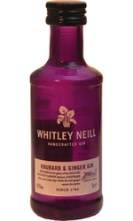 Gin Whitley Neill Rhubarb & Ginger 43% 50ml mini