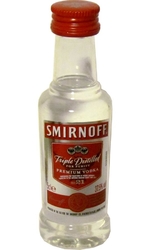 vodka Smirnoff clear 37,5% 50ml x12 miniatur