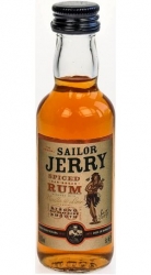Rum Caribbean Sailor Jerry 40% 50ml mini etik2