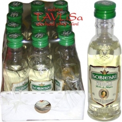 vodka Herbe de Pologne 40% 50ml x12 Sobieski mini