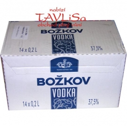 Vodka Božkov clear 37,5% 0,2l x14 Placatic