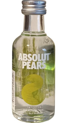 Vodka Absolut Pears 40% 50ml miniatura etik3