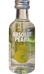 Vodka Absolut Pears 40% 50ml miniatura etik3