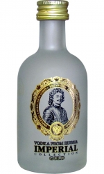 Vodka IMPERIAL GOLD 40% 50ml Premium miniatura