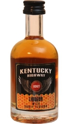 Whisky Likér Kentucky Highway Honey 35% 50ml etik2
