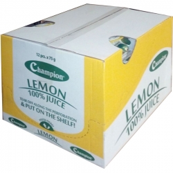 Citrónová šťáva Lemon 100% Juice 10x 7,5g BOX 12ks