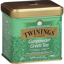 čaj zelený Gunpowder Tea 100g Plech Twinings etik2
