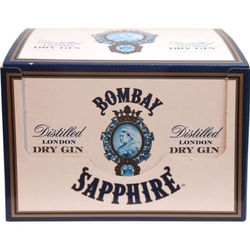 Gin Bombay Sapphire 47% 50ml x12 miniatur etik2