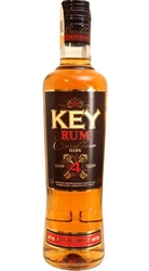 Rum KEY Rum Dark 4 years 37,5% 0,5l etik2