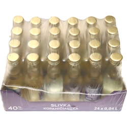 Slivka Kopaničiarska 40% 40ml x24 miniatur etik3